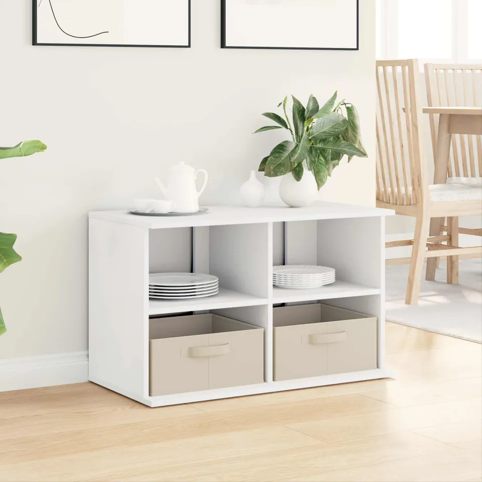 vidaXL TV-standaard met lade Wit 79 x 40 x 48 cm, foto 3
