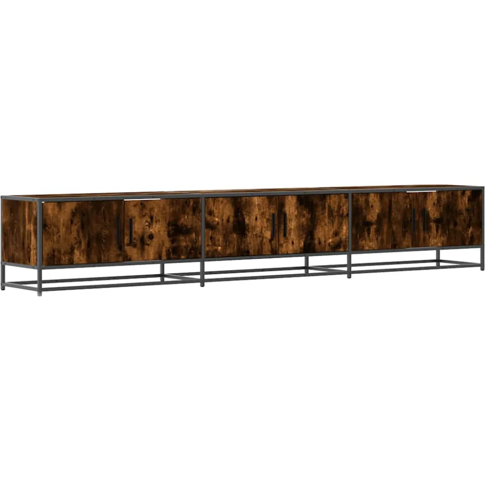vidaXL Tv-meubel 240x35x41 cm bewerkt hout gerookt eikenkleurig, foto 3