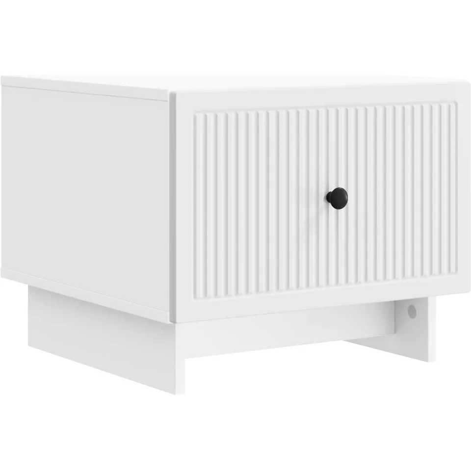 vidaXL Salontafel met lade Wit 49 x 50 x 40 cm Bewerkt hout, foto 3