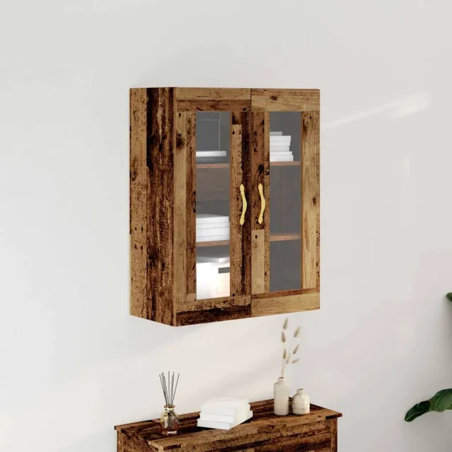 vidaXL Wandkast Oud Hout 69,5 x 34 x 90 cm Bewerkt hout Bruin