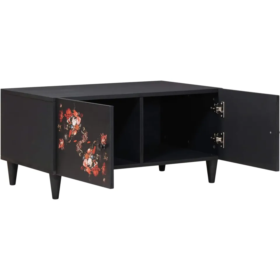 vidaXL Salontafel Multikleur 80 x 50 x 40 cm Massief Mango Hout meerkleurig, foto 2