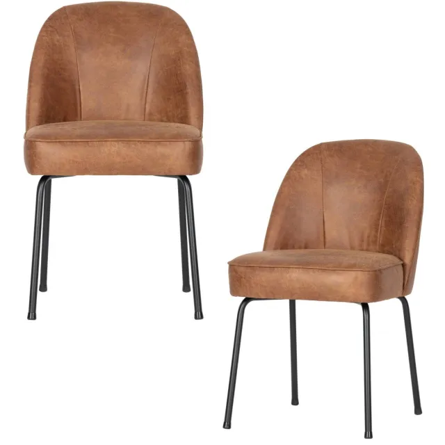 WOOOD Vogue eetkamerstoel cognac