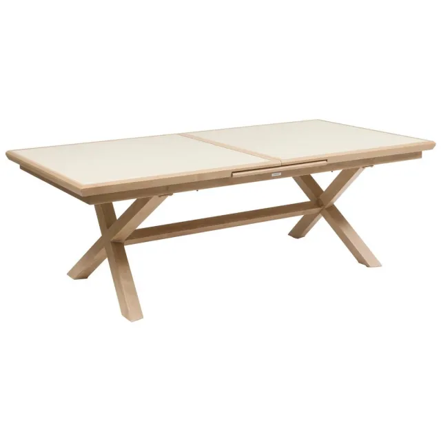 Hespéride Uitschuifbare aluminium tuintafel voor 10 personen AXIOME Argile