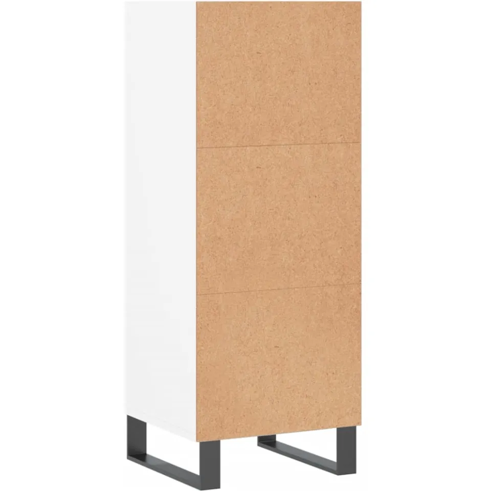 vidaXL Dressoir 34,5x32,5x90 cm bewerkt hout wit, foto 4