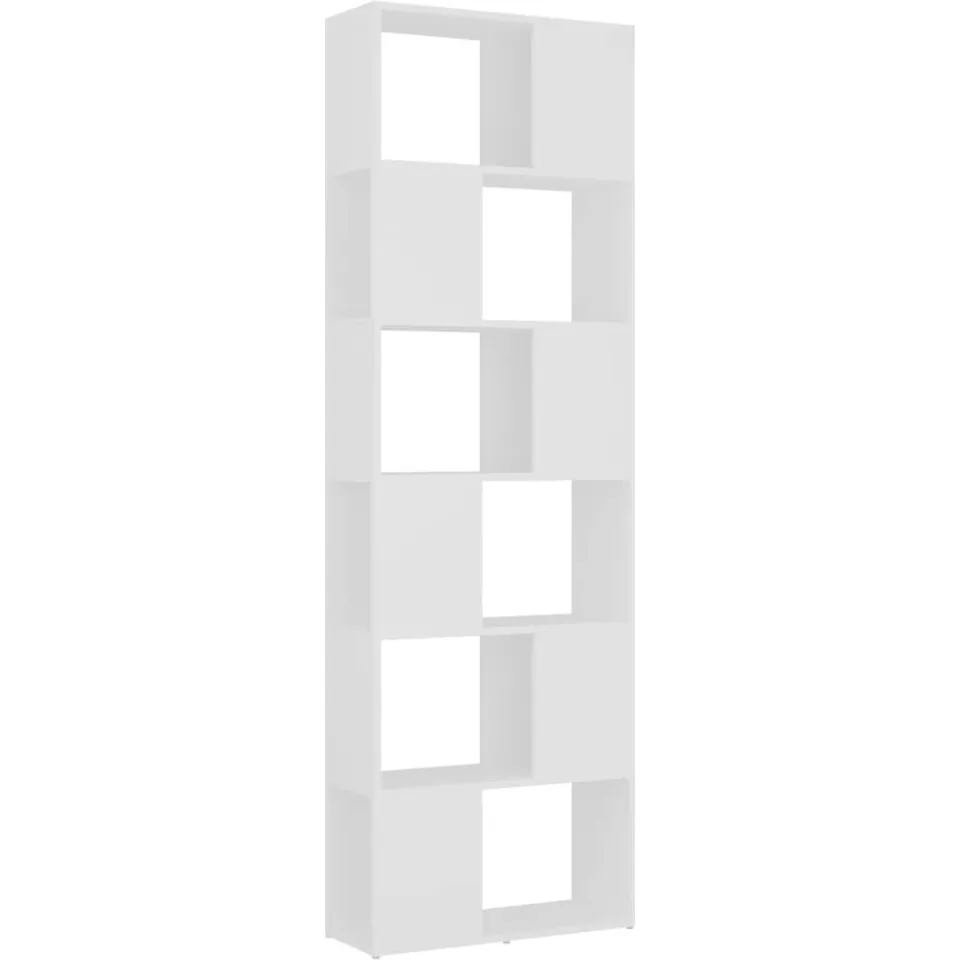 vidaXL Boekenkast/kamerscherm 60x24x186 cm wit