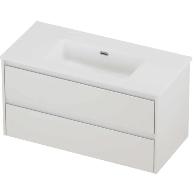 Proline Tribute Badmeubelset Porselein Elegant 100x46x54 cm Mat White Glans Wit