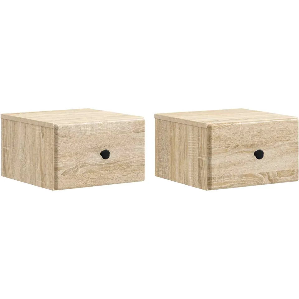 vidaXL Wandbeugel Bedkast 2 st Sonoma Eiken 34,5 x 33 x 20 cm, foto 3