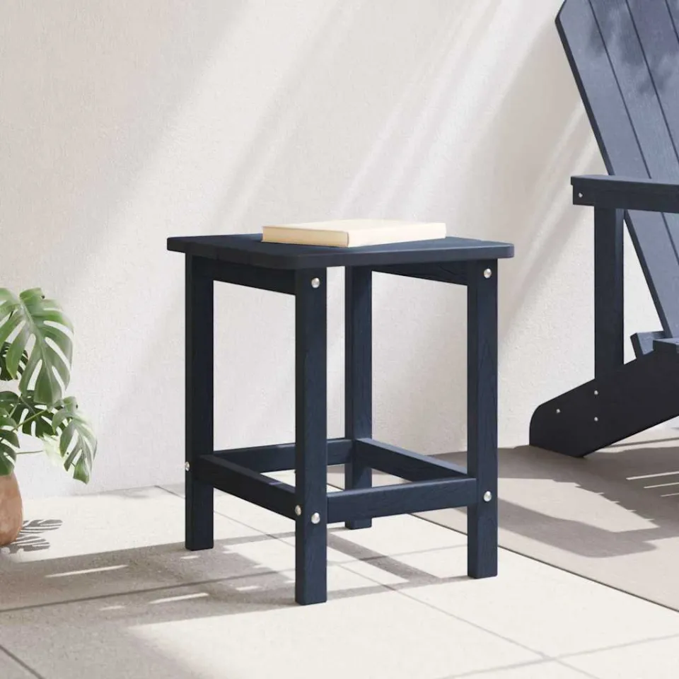 vidaXL Bijzettafel Marineblauw 38 x 38 x 46 cm Polyetheen, foto 4