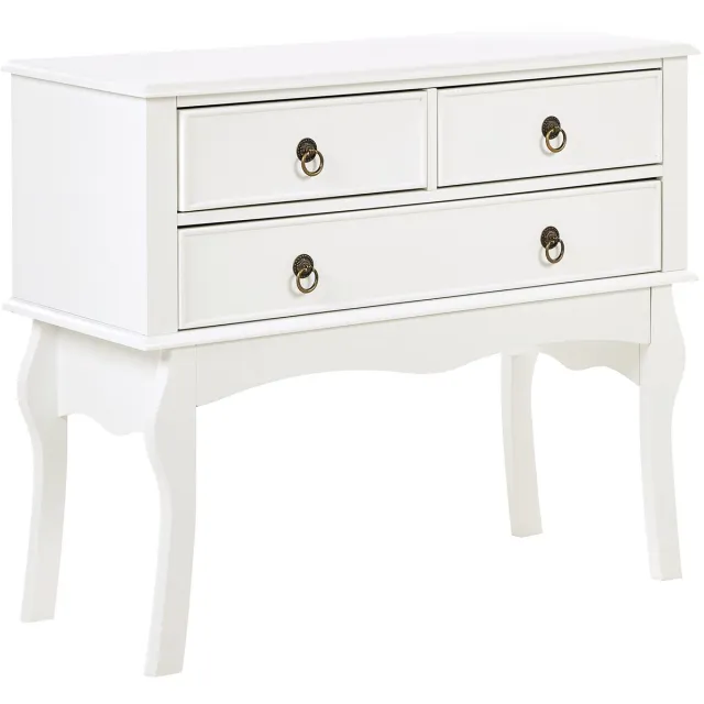 Beliani LAMAR - Kaptafel - Wit - MDF