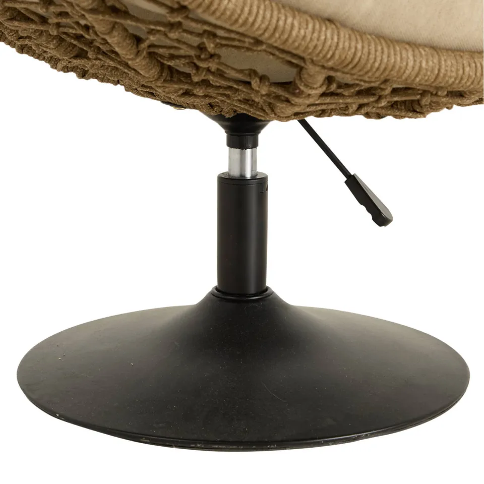 NOUS Garden loungestoel Arcan antraciet/ beige, foto 7