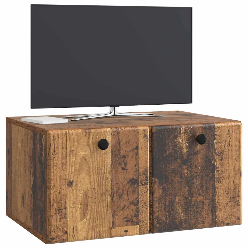vidaXL Wandbeugel TV-kast 59,5 x 41 x 30 cm Oud hout Bewerkt hout Bruin