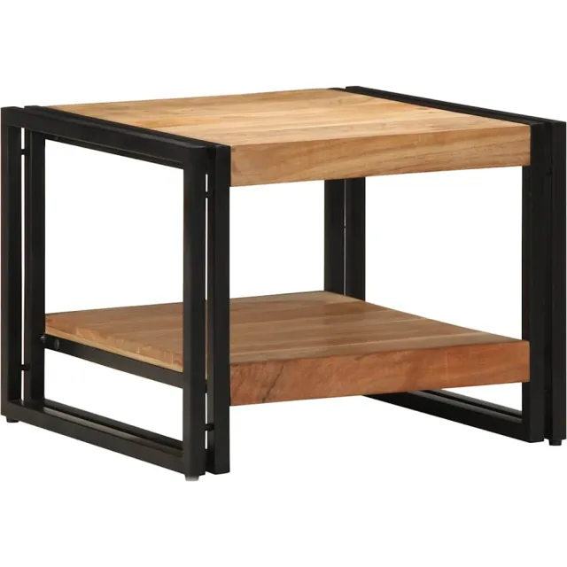 vidaXL Salontafel 50x50x38 cm massief acaciahout bruin