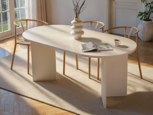 Mobistoxx SABINE eettafel witte eik