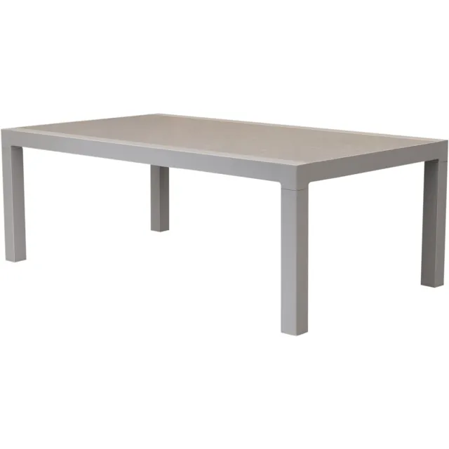 AVH-Collectie Vegas lounge tuintafel aluminium latte 120x70xH43 cm sintered stone Zand / Latte / Linen