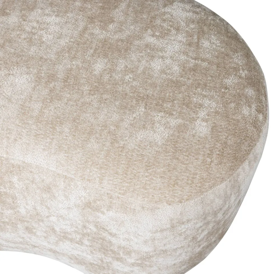 WOOOD Popular Organische Poef - Polyester - Taupe - 43x73x49, foto 6
