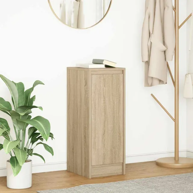 vidaXL Dressoir 29,5x34x76 cm bewerkt hout sonoma eikenkleurig, foto 2