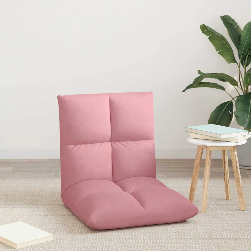 vidaXL Verstelbare vlo stoelen Roze Fluweel, foto 3