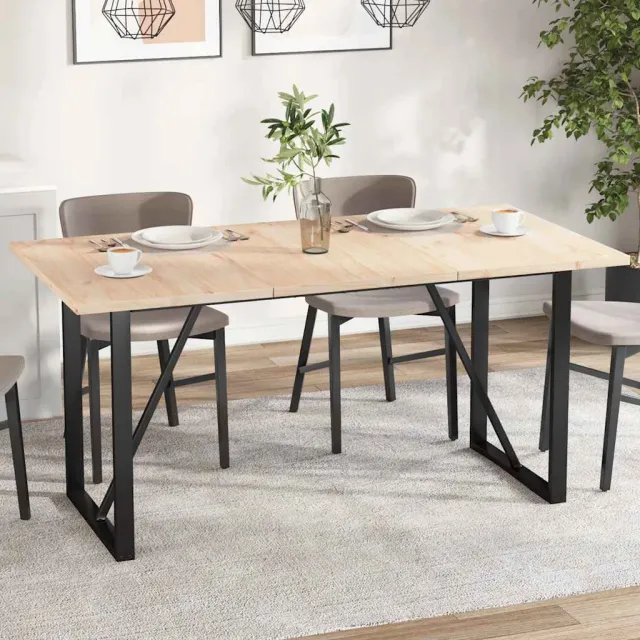 vidaXL Tafelbladen 3 st rechthoekig 80x53x2,5 cm massief grenenhout Bruin
