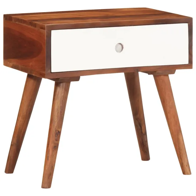 vidaXL Bijzettafel 45x30x45 cm massief acaciahout Bruin