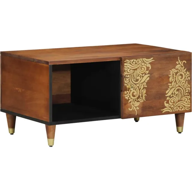 vidaXL Salontafel Honingbruin 80 x 50 x 40 cm Massief Mango Hout