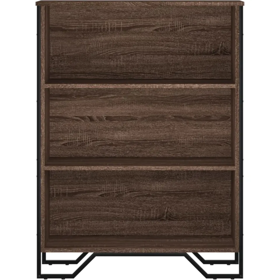 vidaXL Boekenkast 80x31x106 cm bewerkt hout bruin eikenkleurig, foto 4