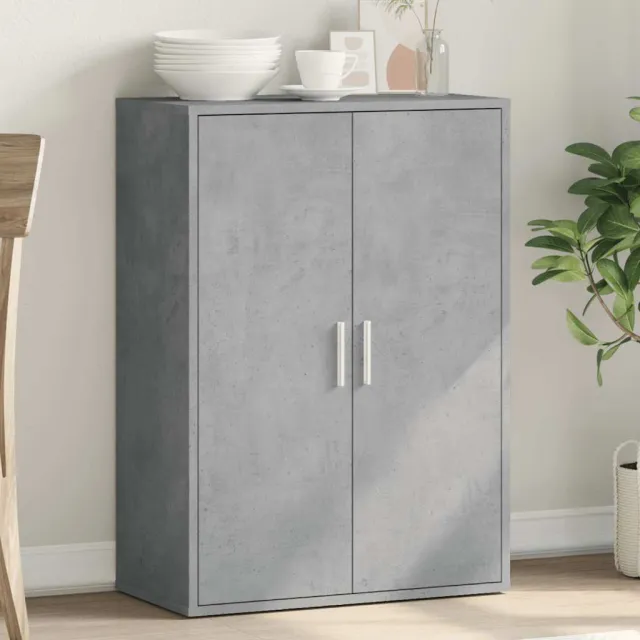vidaXL Dressoir 60x31x84 cm bewerkt hout betongrijs grijs, foto 2