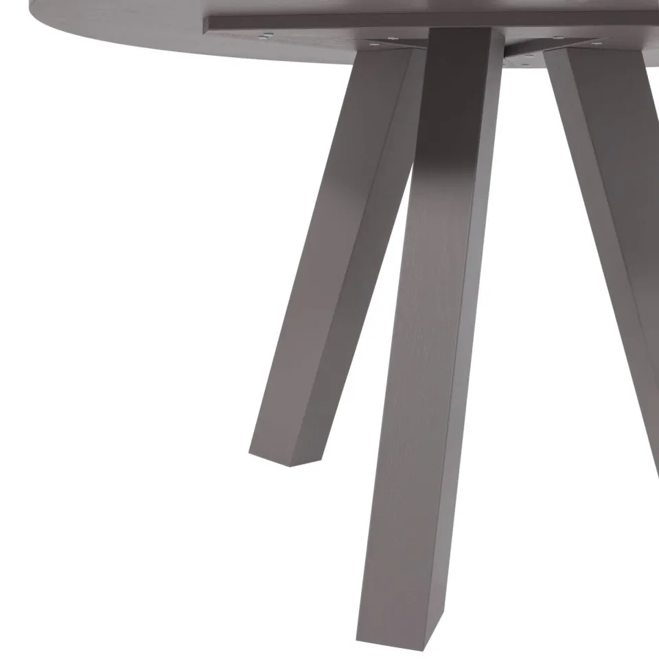 WOOOD Rhonda Eettafel Ø120 CM - Eiken - Bordeauxrood - 75x129x129, foto 3
