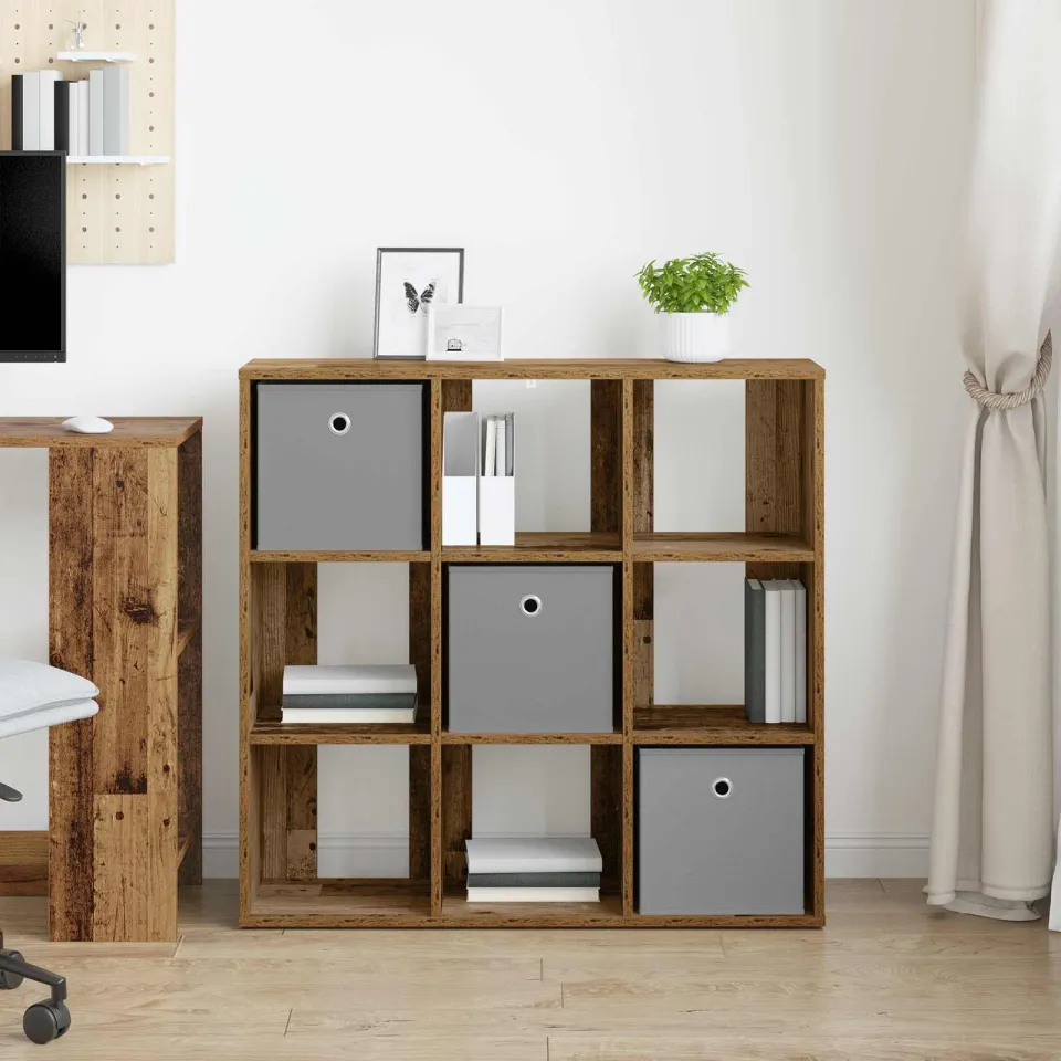 vidaXL Dressoir Oudhout 88,5 x 29 x 84,5 cm bruin, foto 4