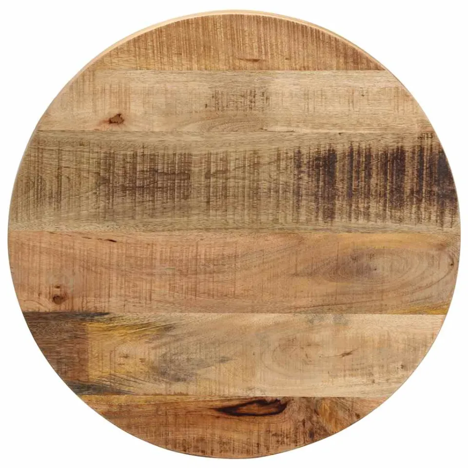 vidaXL Tafelblad rond Ø 40x2,5 cm massief ruw mangohout bruin, foto 2