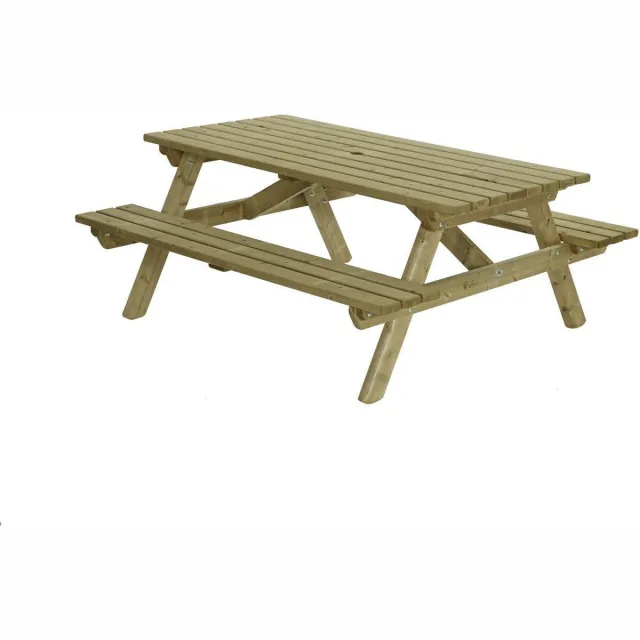 Talen Buitenmeubelen Talen picknicktafel - 180x160 cm - 35 mm dikke plank Groen