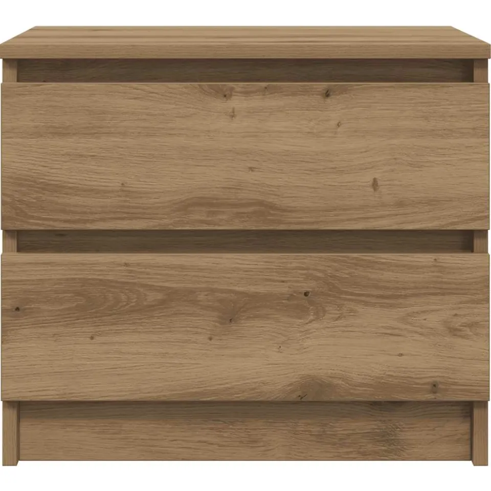 vidaXL Nachtkastjes 2 st 50x40x43.5 cm bewerkt hout artisanaal eiken, foto 4