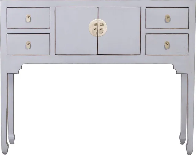 Fine Asianliving Chinese Sidetable Pastel Grijs - Orientique Collectie B100xD26xH80cm Chinese Meubels Oosterse Kast