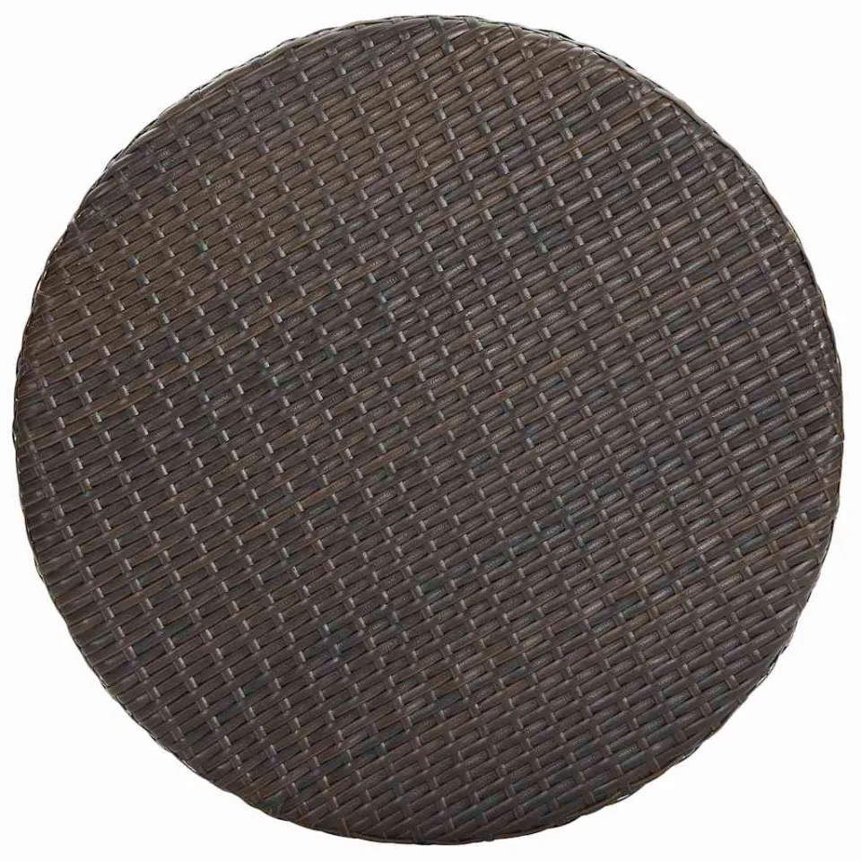vidaXL Tuintafel 60,5x106 cm poly rattan bruin, foto 2