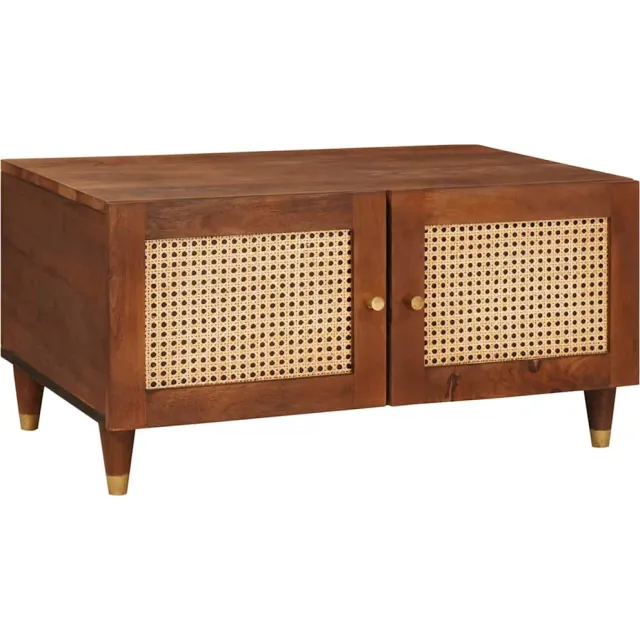 vidaXL Salontafel 80 x 50 x 40 cm Massief Mango Hout Bruin