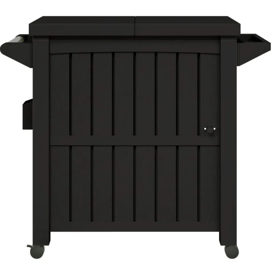vidaXL Serveerwagen 3-in-1 polypropeen zwart, foto 3