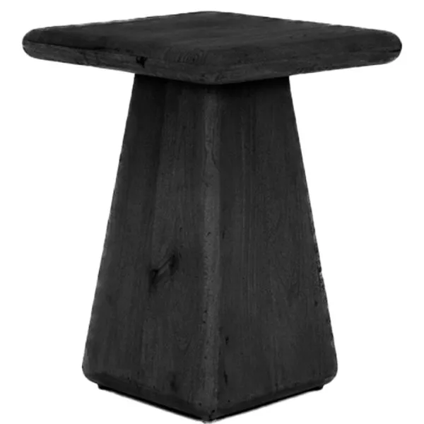 Tower Living Bijzettafel Asti Vierkant Zwart 40cm