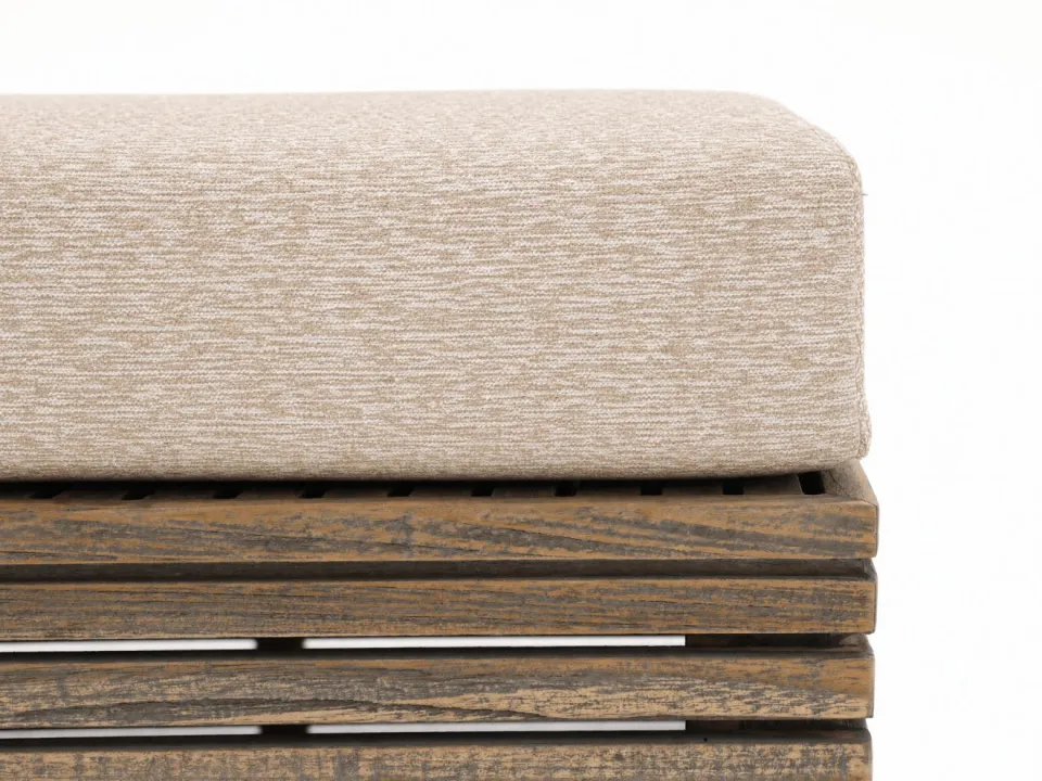 ROUGH Furniture ROUGH-C lounge voetenbank 60x60cm taupe, foto 4