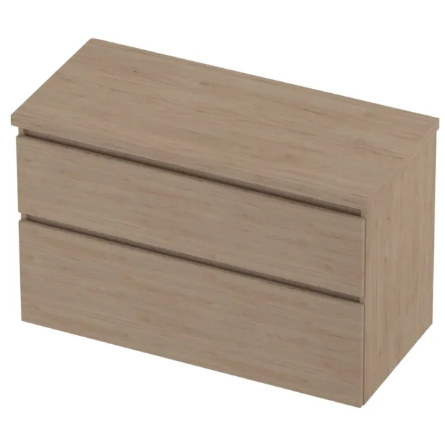 Proline Deck Badmeubelset Asymmetrisch 100x46x55 cm Ideal Oak Eiken