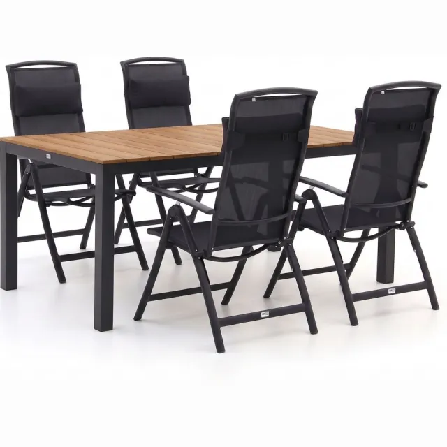 Forza Furniture Forza Capri/Fidenza 160cm dining tuinset 5-delig verstelbaar