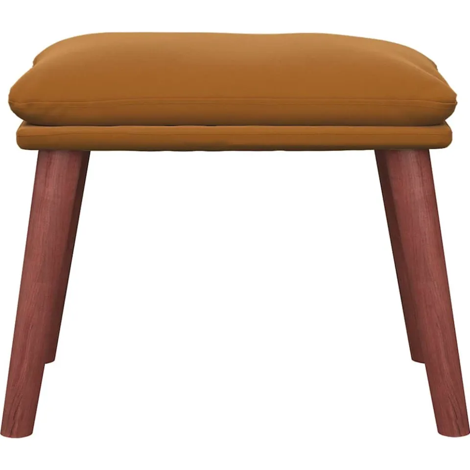 vidaXL Voetenbank 45x29,5x35 cm fluweel bruin