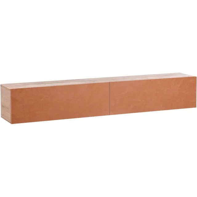 Beliani GLADSTONE - Wandgemonteerd TV-meubel - Rood - 180 cm - Vezelplaat
