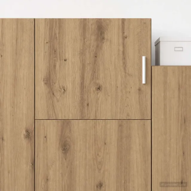 vidaXL Wandkast Artisanaal eiken 45 x 42,5 x 40 cm Bewerkt hout, foto 4