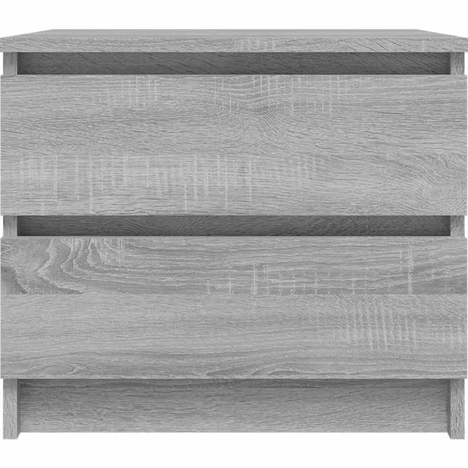 vidaXL Nachtkastje 50x39x43,5 cm bewerkt hout grijs sonoma eikenkleur, foto 4