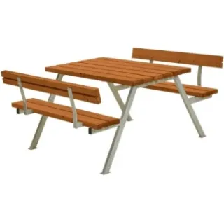 Trendyard Picknicktafel Balkon Alpha Teak 2 Rugleuningen