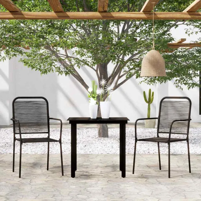 vidaXL 3-delige Tuinset zwart, foto 2
