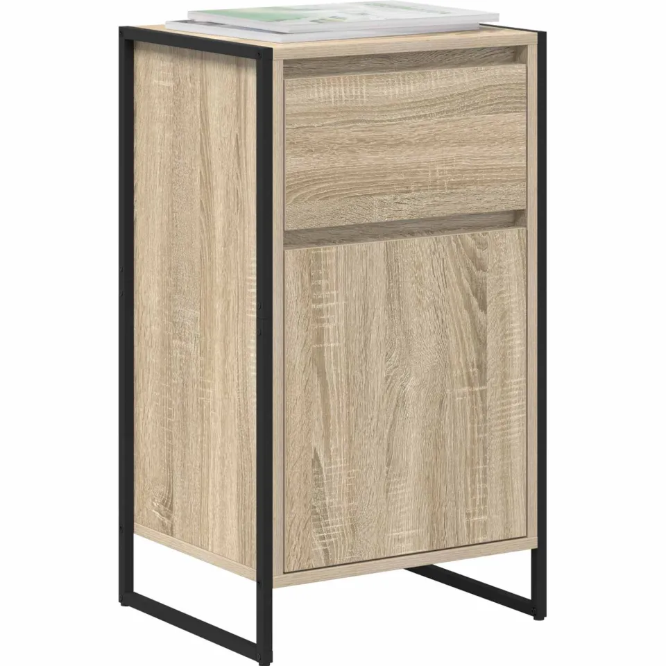 vidaXL Dressoir Sonoma Eiken 43 x 36 x 75,5 cm Bewerkt hout Bruin