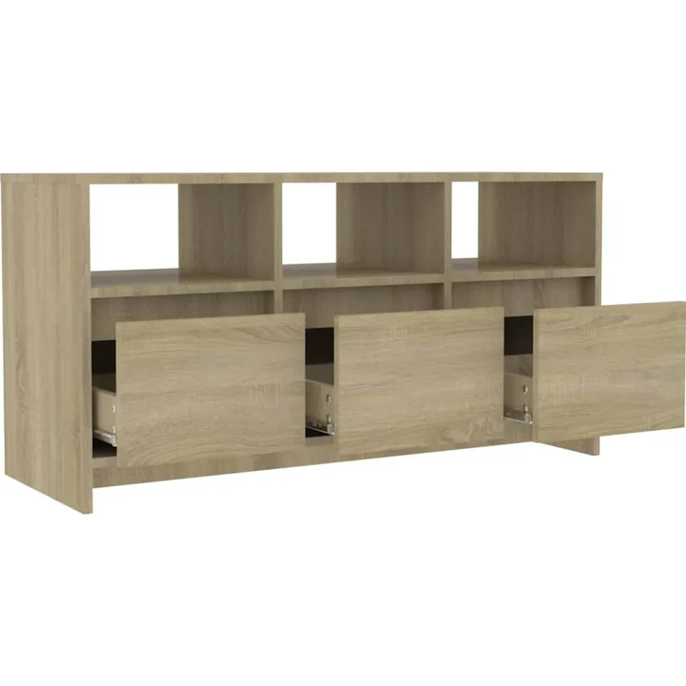 vidaXL Tv-meubel 102x37,5x52,5 cm bewerkt hout sonoma eikenkleurig, foto 4