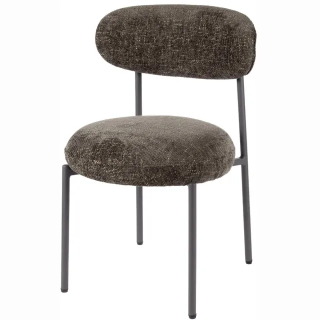 AnLi Style Stoel Round Cargo bruin - set van 2