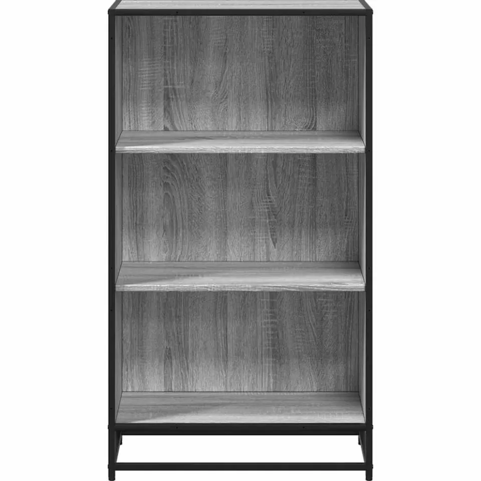 vidaXL Boekenkast 60x35x107,5 cm bewerkt hout grijs sonoma eikenkleur, foto 4