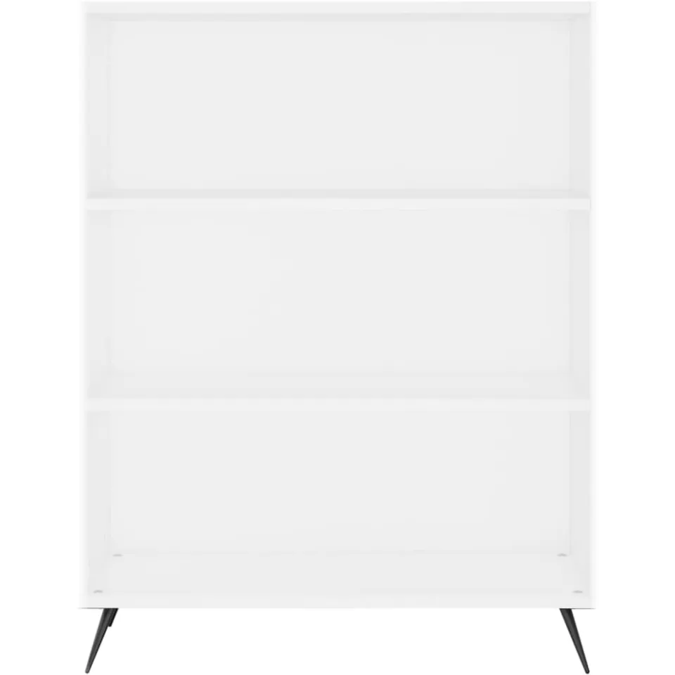 vidaXL Boekenkast 69,5x32,5x90 cm bewerkt hout wit Bruin